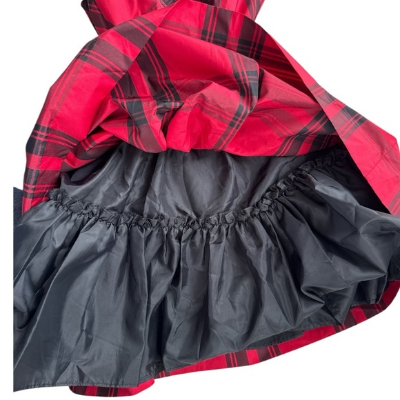 Polo by Ralph Lauren Red and Black Plaid Girls Dress Size 7 - Picture 5 of 5